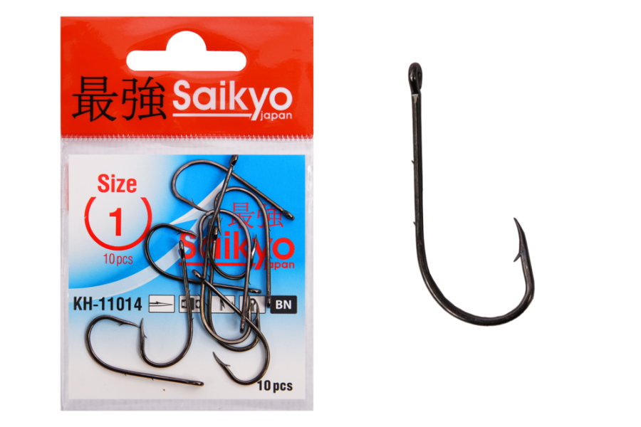 Крючки Saikyo KH-11014 Bait Holder BN  № 1 (10шт)