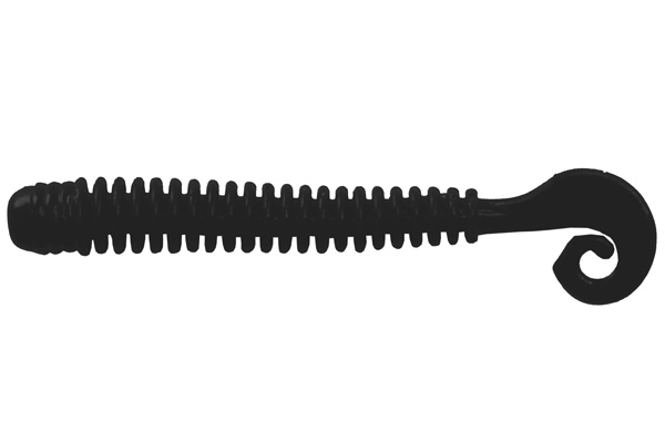Мягк.приманки LureMax CHEEKY WORM 3,5&apos;&apos;/8,75см, LSCW35-006 Black (10 шт.)