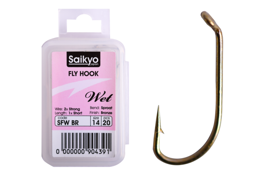 Крючки Saikyo KH-72480 SFW Wet BR 14 (20шт)
