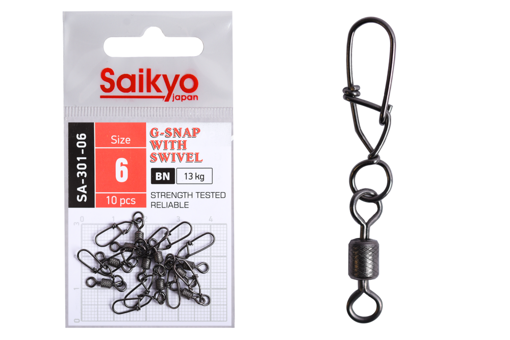 Вертлюг с застежкой Saikyo SA-301