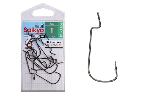 Крючки офсетные Saikyo BS-3324 Offset Hook