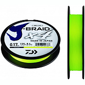 Шнур Daiwa J-Braid X4 Yellow 0.07мм  135м