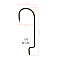 Крючки офсетные Saikyo BS-2314 Offset Round Bend Worm