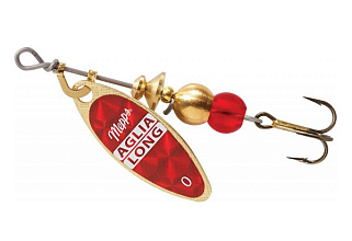  . Mepps AGLIA LONG REDBO, 0, Gold