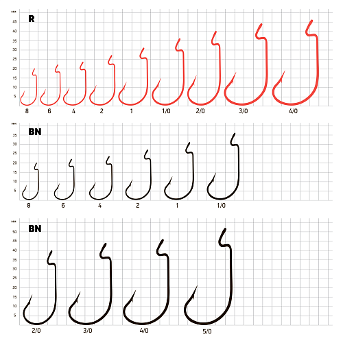 Крючки офсетные Saikyo BS-2312 Offset Worm