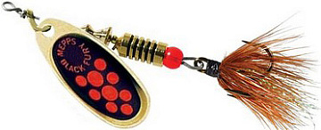  . Mepps BLACK FURY MOUCHE, 1, Gold/Orange