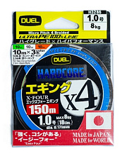 .. Duel PE Hardcore X4 Eging 150m 3Color #0.8 (0.153) 6.4 .