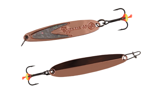 Блесна вертикальная ECOPRO Судачья + серебряный флекс