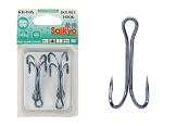Крючки Saikyo двойн. KH-1145   №4/0 Blue (4шт)