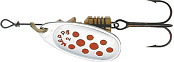 Блесна вращ. Mepps COMET PTS, 5, SILVER/Red dots
