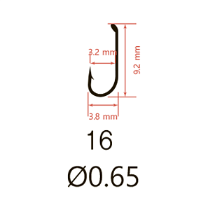 Крючки Saikyo KH-71451 Dry Fly BR №16 (20шт)