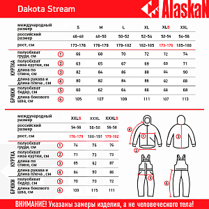 Костюм зимний Alaskan Dakota Stream S/46-48,173-176 мор.волн/cер/черн