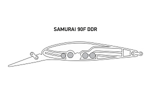 Воблер LureMax SAMURAI 90F DDR-001 13 г. плавающий