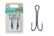 Крючки Saikyo двойн. KH-1145   №3/0 Blue (4шт)