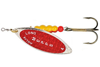  . Mepps AGLIA LONG REDBO, 4, SILVER