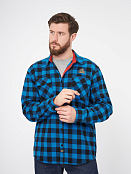 Рубашка Alaskan фланелевая синяя клетка    XS
