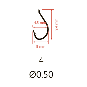 Крючки Saikyo KH-10008 Idumezina BN № 4 (10шт)