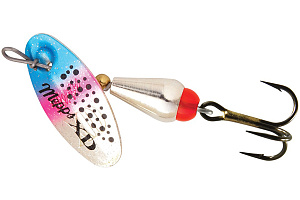  . Mepps XD TRI FLUO, 2, SILVER/Rainbo