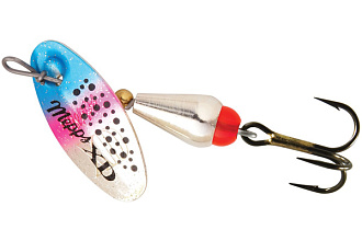  . Mepps XD TRI FLUO, 2, SILVER/Rainbo
