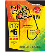 Крючки LureMax Trout LT37  #4 Lemon (10шт)