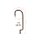 Крючки офсетные Saikyo BS-2314 Offset Round Bend Worm