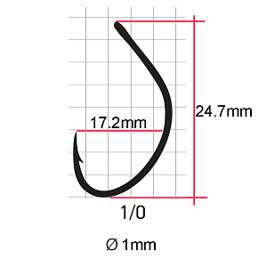 Крючки Saikyo SS061-BN SPOON SINGLE №1/0 (6 шт.)