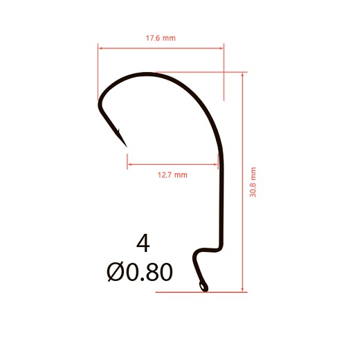 Крючки офсетные Saikyo BS-3315 Offset Hook