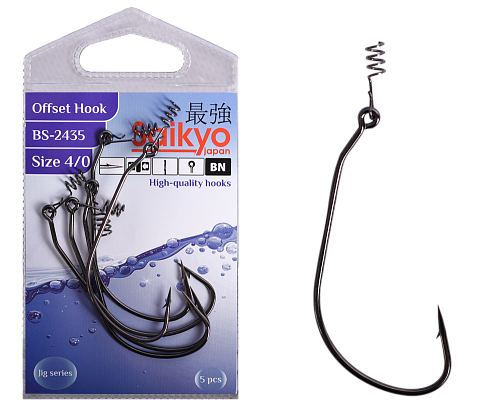Крючки офсетные Saikyo BS-2435 Offset Hook
