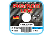 Леска моно. Phantom Line Super Strong, 0,12mm 2,6kg, светло-голубой