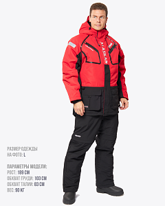 Костюм зимний Alaskan Cherokee поддерживающий     S красный/черный 