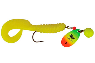  . Mepps AGLIA SPINFLEX, 2/20g, Chartreuse/Tiger/Yellow