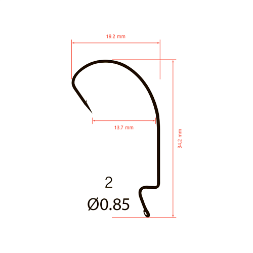 Крючки офсетные Saikyo BS-3315 Offset Hook