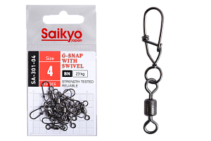 Вертлюг с застежкой Saikyo SA-301-04 - 10 шт (23кг)