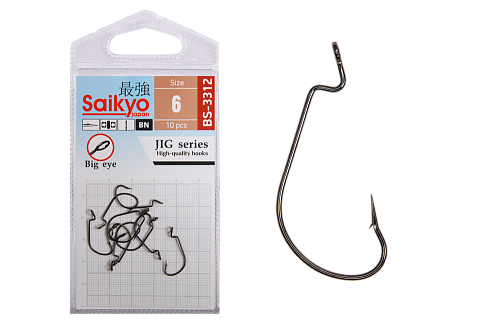 Крючки офсетные Saikyo BS-3312 Offset Hook