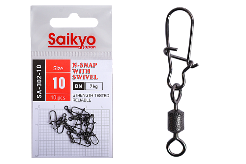 Вертлюг с застежкой Saikyo SA-302