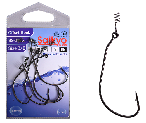 Крючки офсетные Saikyo BS-2435 Offset Hook