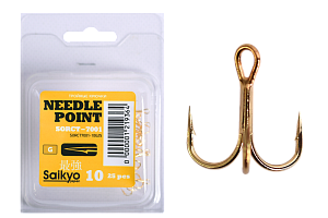 Крючки Saikyo тройн.7001G № 10 (25шт)