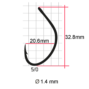 Крючки Saikyo SS061-BN SPOON SINGLE №5/0 (5 шт.)