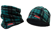 Шарф (Бафф) Alaskan флисовый  черн/зелен ( AACC1803-FS)