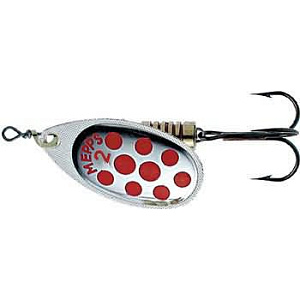  . Mepps AGLIA PTS, 2, SILVER/Red dots