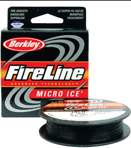 Леска плет. Berkley Fireline Micro ICE, 45m, 0,10mm, 1,8kg, тёмно-серый