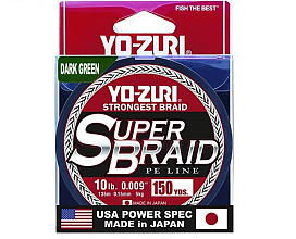 .. Yo-Zuri PE Super Braid 135 Dark Green 40Lbs (0.32)