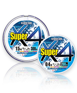 .. Duel PE Hardcore Super X4 200 5Color #1,0 (0,17) 8,0kg