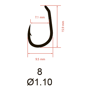 Крючки Saikyo KH-10098 Clever Carp BN №8 (10 шт.)