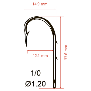Крючки Saikyo KH-11014 Bait Holder BN №1/0 (10шт)