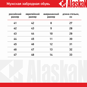 Ботинки забродные Alaskan Centurion Tracking sole р. 8/41(40)-27см