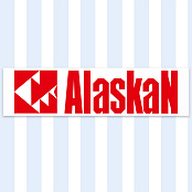 Наклейка Alaskan бел/пл 210х50мм