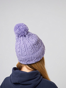 Шапка женская Alaskan Knitted сиреневый