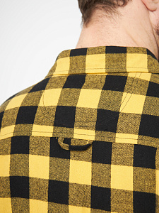 Рубашка Alaskan фланелевая желтая клетка    XS
