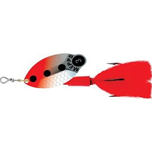  . Mepps LUSOX FLUO, 3, Silver/Red ()